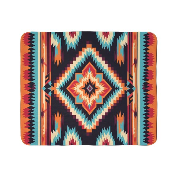 ✨ Ultra-Soft Native Sherpa Blanket | Southwestern Fleece Throw - Picture 10 of 10